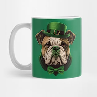 Bulldog St. Patrick's Day Mug